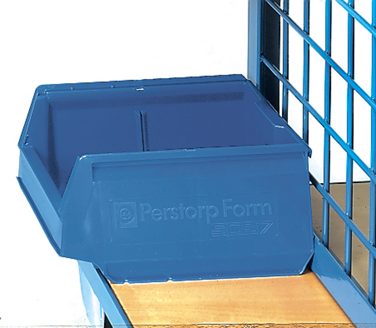 fetra® 1307 Sichtlagerkasten - blau - L x B x H = 300 x 230 x 150 mm